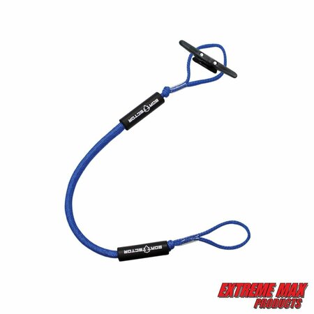 Extreme Max Extreme Max 3006.2568 BoatTector Bungee Dock Line Value 2-Pack - 4', Blue 3006.2568